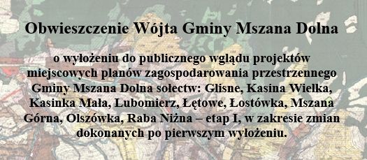 Obwieszczenie o wyłożeniu