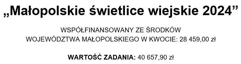 Małopolskie swietlice 2024